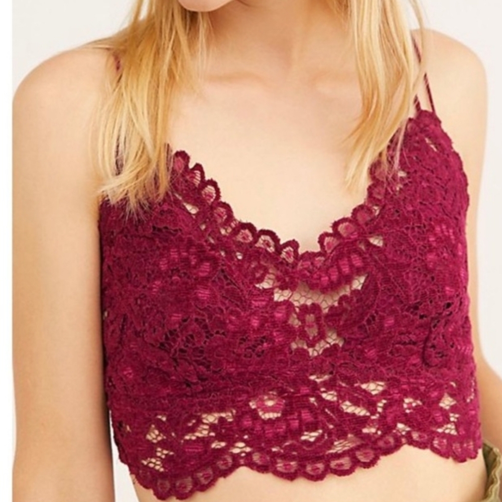 FREE PEOPLE INTIMATELY CELINE VELVET BRALETTE,NWOT